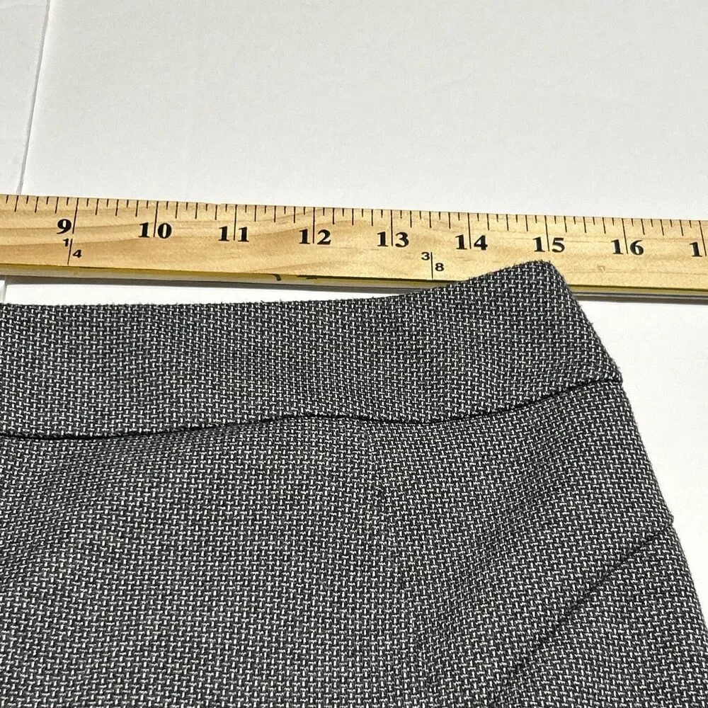 New York & Company Stretch Womens Skirt Sz. 8 Gray Business Casual Zipper Back